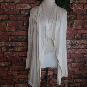 3/25$ Ann Taylor lyocell open waterfall cardigan